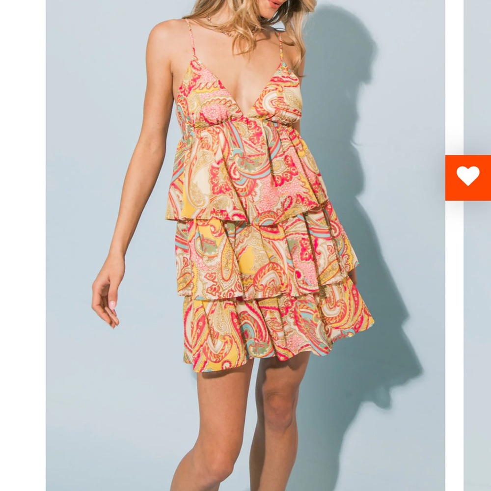 SANDS HARBOR WOVEN MINI DRESS Summer Dress Tired dress Paisley Dress